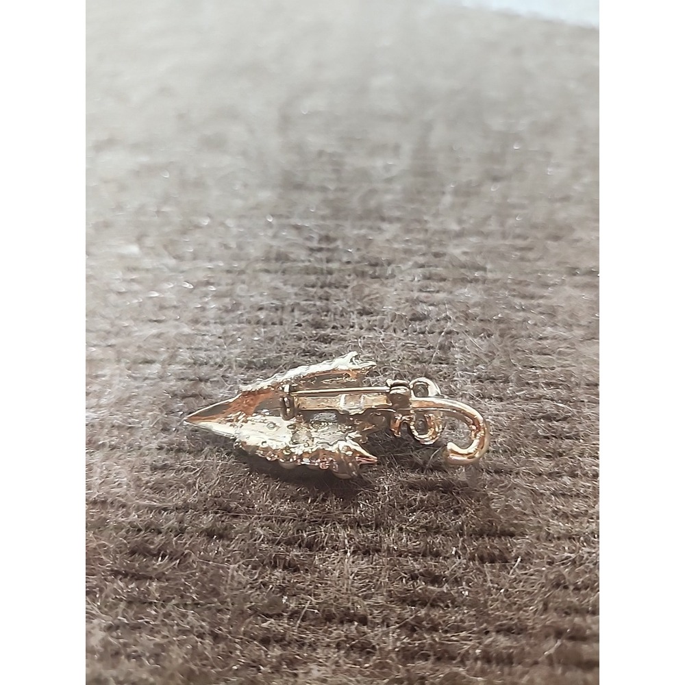 vintage umbrella brooch pin With Faux Pearl - Picture 5 of 7